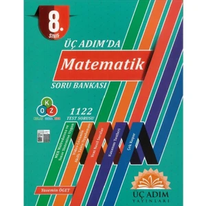 Üç Adım Yayınları 8. Sınıf Matematik Soru Bankası