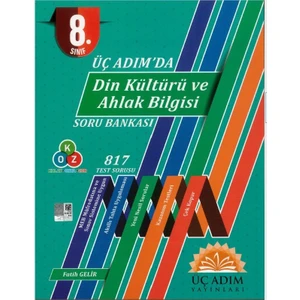 Üç Adım Yayınları 8. Sınıf Din Kültürü ve Ahlak Bilgisi Soru Bankası