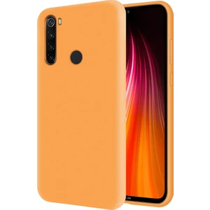 Kzy Xiaomi Redmi Note 8 İçi Kadife Soft Silikon Kılıf - Turuncu