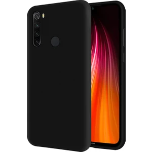 Kzy Xiaomi Redmi Note 8 İçi Kadife Soft Silikon Kılıf - Siyah