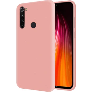 Kzy Xiaomi Redmi Note 8 İçi Kadife Soft Silikon Kılıf - Pembe