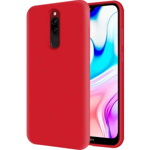 Kzy Xiaomi Redmi 8 İçi Kadife Soft Silikon Kılıf - Kırmızı