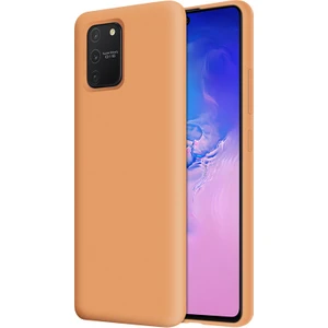 Kzy Samsung Galaxy S10 Lite İçi Kadife Soft Silikon Kılıf - Turuncu
