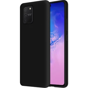 Kzy Samsung Galaxy S10 Lite İçi Kadife Soft Silikon Kılıf - Siyah