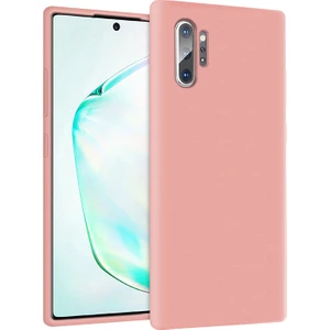 Kzy Samsung Galaxy Note 10 Plus İçi Kadife Soft Silikon Kılıf - Pembe