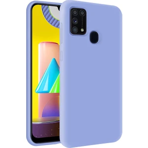 Kzy Samsung Galaxy M31 İçi Kadife Soft Silikon Kılıf - Açık Mavi