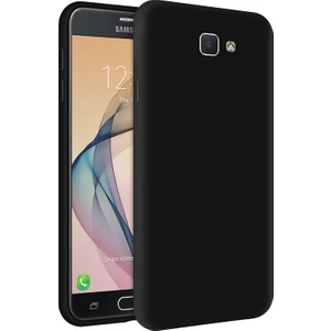Kzy Samsung Galaxy J7 Prime İçi Kadife Soft Silikon Kılıf - Siyah