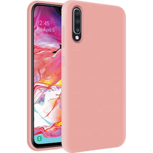 Kzy Samsung Galaxy A70 İçi Kadife Soft Silikon Kılıf - Pembe