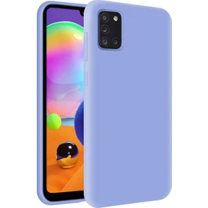 Kzy Samsung Galaxy A31 İçi Kadife Soft Silikon Kılıf - Açık Mavi