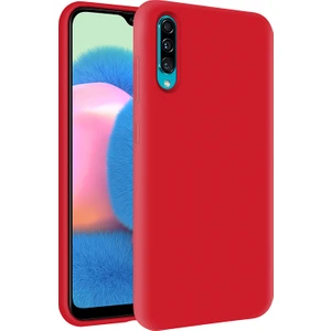Kzy Samsung Galaxy A30S İçi Kadife Soft Silikon Kılıf - Kırmızı