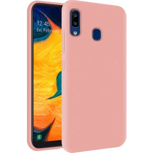 Kzy Samsung Galaxy A30 İçi Kadife Soft Silikon Kılıf - Pembe