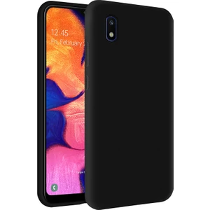 Kzy Samsung Galaxy A10 İçi Kadife Soft Silikon Kılıf - Siyah
