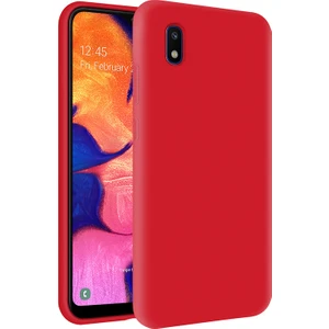 Kzy Samsung Galaxy A10 İçi Kadife Soft Silikon Kılıf - Kırmızı