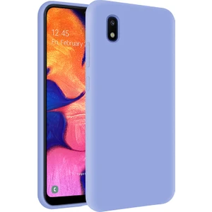 Kzy Samsung Galaxy A10 İçi Kadife Soft Silikon Kılıf - Açık Mavi
