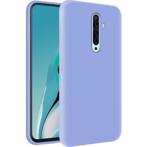 Kzy Oppo Reno2 Z İçi Kadife Soft Silikon Kılıf - Açık Mavi