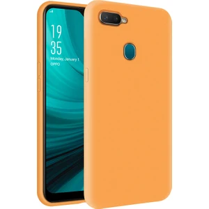 Kzy Oppo Ax7 İçi Kadife Soft Silikon Kılıf - Turuncu