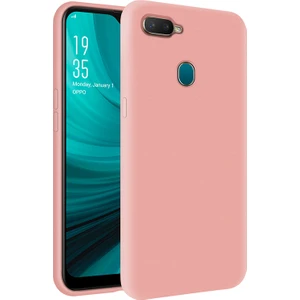 Kzy Oppo Ax7 İçi Kadife Soft Silikon Kılıf - Pembe
