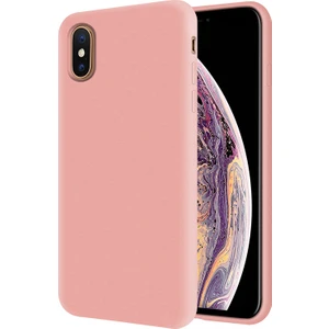 Kzy Apple iPhone Xs Max İçi Kadife Soft Silikon Kılıf - Pembe
