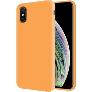 Kzy Apple iPhone Xs İçi Kadife Soft Silikon Kılıf - Turuncu