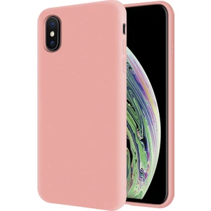 Kzy Apple iPhone Xs İçi Kadife Soft Silikon Kılıf - Pembe