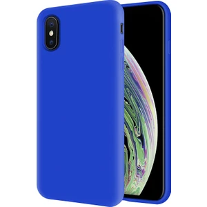 Kzy Apple iPhone Xs İçi Kadife Soft Silikon Kılıf - Mavi