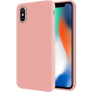 Kzy Apple iPhone x İçi Kadife Soft Silikon Kılıf - Pembe
