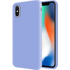 Kzy Apple iPhone x İçi Kadife Soft Silikon Kılıf - Açık Mavi