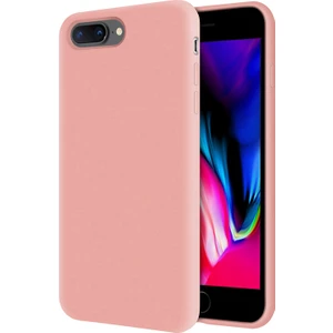 Kzy Apple iPhone 8 Plus İçi Kadife Soft Silikon Kılıf - Pembe