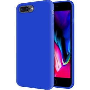 Kzy Apple iPhone 8 Plus İçi Kadife Soft Silikon Kılıf - Mavi