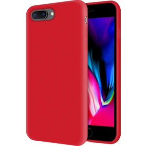 Kzy Apple iPhone 8 Plus İçi Kadife Soft Silikon Kılıf - Kırmızı