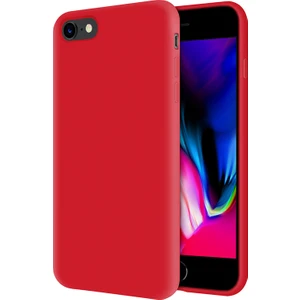 Kzy Apple iPhone 8 İçi Kadife Soft Silikon Kılıf - Kırmızı