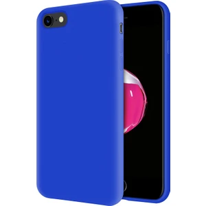 Kzy Apple iPhone 7 İçi Kadife Soft Silikon Kılıf - Mavi