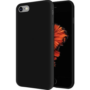 Kzy Apple iPhone 6s İçi Kadife Soft Silikon Kılıf - Siyah