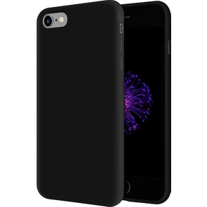 Kzy Apple iPhone 6 Plus İçi Kadife Soft Silikon Kılıf - Siyah