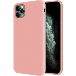 Kzy Apple iPhone 11 Pro Max İçi Kadife Soft Silikon Kılıf - Pembe