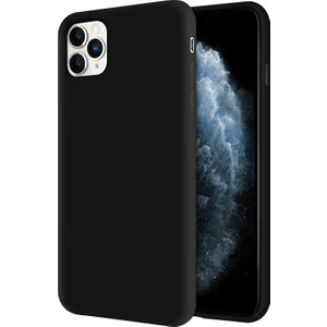 Kzy Apple iPhone 11 Pro İçi Kadife Soft Silikon Kılıf - Siyah