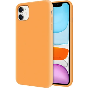 Kzy Apple iPhone 11 İçi Kadife Soft Silikon Kılıf - Turuncu