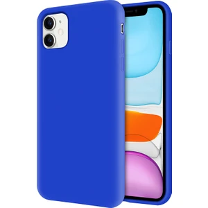 Kzy Apple iPhone 11 İçi Kadife Soft Silikon Kılıf - Mavi