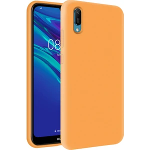 Kzy Huawei Y6 2019 İçi Kadife Soft Silikon Kılıf - Turuncu