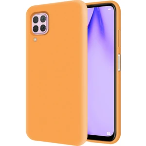 Kzy Huawei P40 Lite İçi Kadife Soft Silikon Kılıf - Turuncu