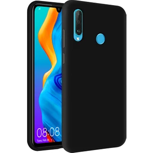 Kzy Huawei P30 Lite İçi Kadife Soft Silikon Kılıf - Siyah