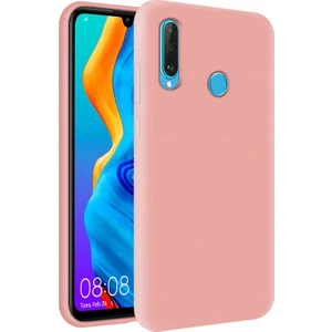 Kzy Huawei P30 Lite İçi Kadife Soft Silikon Kılıf - Pembe