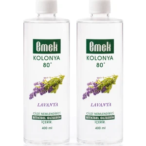 Gliserinli Kolonya Lavanta 2 Adet 400 ml