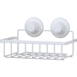 Vakumlu Tek Katlı Banyo Rafı Beyaz DM241