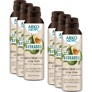 Nem Değerli Yağlar Avokado Sprey Krem 150 ml x 6 Adet