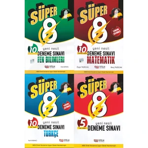 Nitelik Yayınları 8 Süper Deneme Sınavı Set
