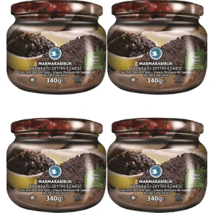 Baharatlı Ezme  Siyah Zeytin 340  gr Cam 4'lü