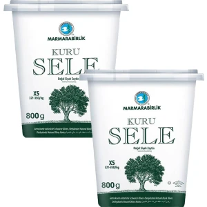 Kuru Sele Siyah Zeytin 321-350 (Xs) 800  gr Pet 2'li