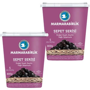 Sepet Serisi Siyah Zeytin 291-320 (S) 800  gr Hazır Kap 2'li
