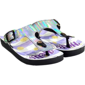 12558 Günlük Desenli Parmak Arası Kadın Terlik